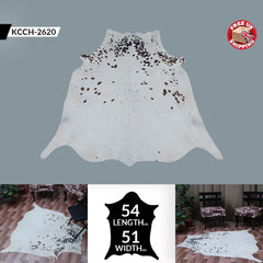 Luxurious Large Brown & White Cowhide Rug|Hypoallergenic Non-Slip Suede Back|Non-Shedding|100% Natural Hair|Perfect for Upholstery|Free UK - Celestial Leather Limited