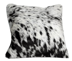 Natural Exotic Cowhide Hair-on Leather Cushion Covers - Rustic Decorative Home Accent with Eco-Friendly Style & Durability
