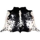 Luxurious Black & White Cowhide Rug - Hypoallergenic, Non-slip, Unique Natural Beauty - Stylish Bedroom - Living Room Décor - Free UK