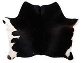 Luxurious Black & White Cowhide Rug for Elegant Home Décor - Natural Beauty, Hypoallergenic - Non-slippery - Large Size - Free UK Shipping