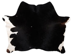 Luxurious Black & White Cowhide Rug for Elegant Home Décor - Natural Beauty, Hypoallergenic - Non-slippery - Large Size - Free UK Shipping