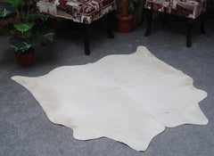 Luxurious Gray & White Natural Cowhide Rug with Spotted Hair | Large Size | Hypoallergenic - Non-Slip | Premium Quality - Free Shipping