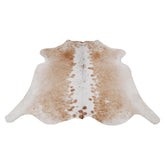 Luxurious Brown and White Cowhide Rug - Large Size - Hypoallergenic, Non-Slippery, Non-Shedding - Top Quality Exotic Natural Pattern Rug