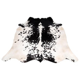 Luxurious Black & White Cowhide Rug - Large Natural Centerpiece Decor - Hypoallergenic, Non-Slip, Non-Shedding - Unique Animal Print Beauty
