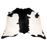 Luxurious Black and White Cowhide Rug | Large Hypoallergenic Centerpiece Decor | Unique Natural Beauty | Free Shipping in UK | Premium