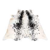 Luxury Black & White Cowhide Rug - Hypoallergenic, Handcrafted, Unique Beauty - Modern ECO Friendly Area Rug for Home Décor
