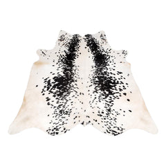 Luxury Black & White Cowhide Rug - Hypoallergenic, Handcrafted, Unique Beauty - Modern ECO Friendly Area Rug for Home Décor