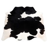 Luxury Black and White Cowhide Rug - Hypoallergenic, Non Shedding, Handcrafted Beauty for Home Decor & Upholstery - Free UK Shipping
