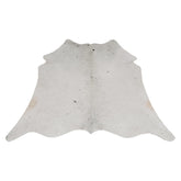 Luxury Grey and White Cowhide Rug | Hypoallergenic, Non-Shedding, Handcrafted | Small Size | Free Shipping throughout UK