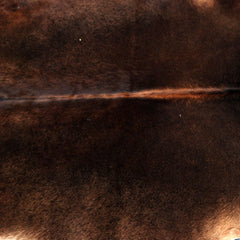 Luxurious Medium Brown and White Cowhide Rug for Rustic Home Decor - Handcrafted Natural Hide with Unique Markings