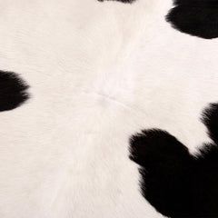 Luxurious Handcrafted Brown and White Cowhide Rug with Hypoallergenic Backing - Unique Beauty and Timeless Style for Living Room or Bedroom