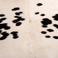 Luxuriously Soft Medium Brown & White Cowhide Rug | Hypoallergenic - Durable with Unique Animal Pattern | Handcrafted Natural Hide for