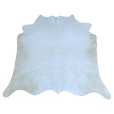 Luxurious Medium Brown & White Cowhide Rug - Hypoallergenic, Handcrafted, Durable, Unique Animal Pattern - Perfect for Living Room