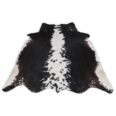 Luxurious Medium Cowhide Rug - Classic Brown & White - Handcrafted, Hypoallergenic, Durable, Unique Animal Pattern - Perfect for Living Room