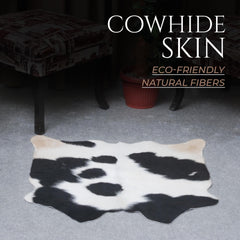 Luxurious Small Animal Print Cowhide Rug - Hypoallergenic, Non-Slip, Non-Shedding - Handcrafted from Premium Hides - Free Shipping in UK