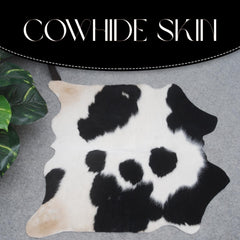 Luxurious Small Animal Print Cowhide Rug - Hypoallergenic, Non-Slip, Non-Shedding - Handcrafted from Premium Hides - Free Shipping in UK