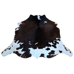 Luxury Brown & White Cowhide Rug | Non-Slip Backing | Hypoallergenic | Non-Shedding | Perfect for Bedroom - Living Room | Free Shipping in