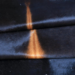 Luxury Brown & White Cowhide Rug for Elegant Home Decor - Hypoallergenic, Non-slip Backing, Non-shedding - Large Area Rug with Natural Shine