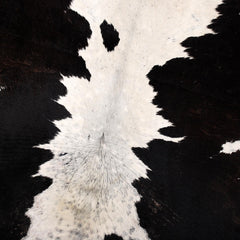 Luxurious Large Black & White Cowhide Rug with Natural Hair for Stylish Home Decor - Allergen-Free Living - Celestial Leather Limited