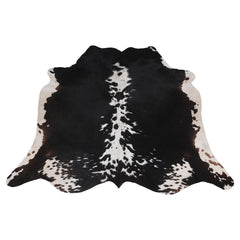 Stunning Black & White Cowhide Rug | Hypoallergenic - Non-shedding | Luxurious - Durable Animal Print Carpet for Lounge | Free UK Shipping