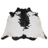 Sophisticated Black & White Cowhide Rug - Hypoallergenic - Non-Slip Large Animal Print Carpet for Home Decor - Unique Hand-Selected Design - Celestial Leather Limited