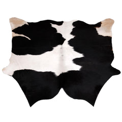 Luxurious Black & White Cowhide Rug with Non-Slip Backing - Hypoallergenic, Non-Shedding - Perfect for Bedroom - Living Room Decor - Free - Celestial Leather Limited