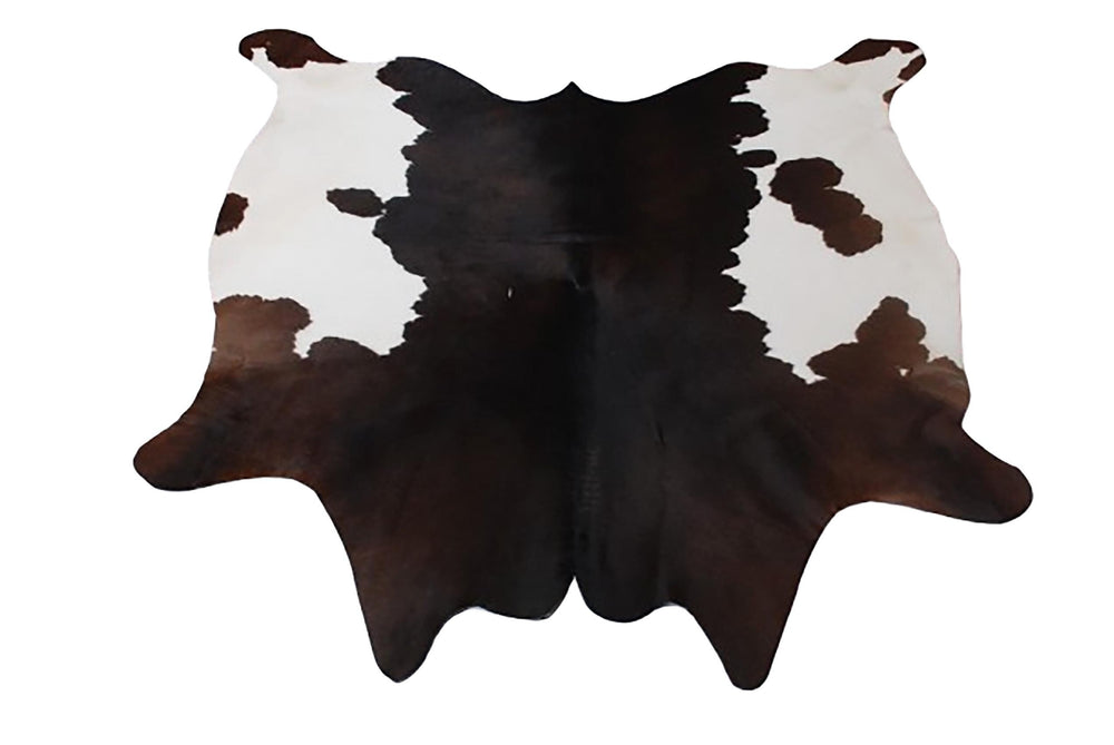 Stunning Large Dark Brown & White Cowhide Rug | Hypoallergenic - Non-Slip | Handselected Premium Hide | Luxurious - Durable Décor Rug - Celestial Leather Limited