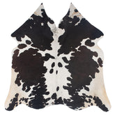 Stunning Large Dark Brown & White Cowhide Rug - Hypoallergenic - Non Slip Suede Back - Handselected Premium Hides - Free UK Shipping - Celestial Leather Limited