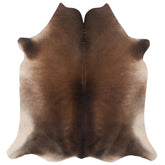 Luxurious Brown & White Hair Cowhide Rug for Elegant Home Decor - Large Size, Hypoallergenic, Non-Slip Back, Non-Shedding - Free Shipping!