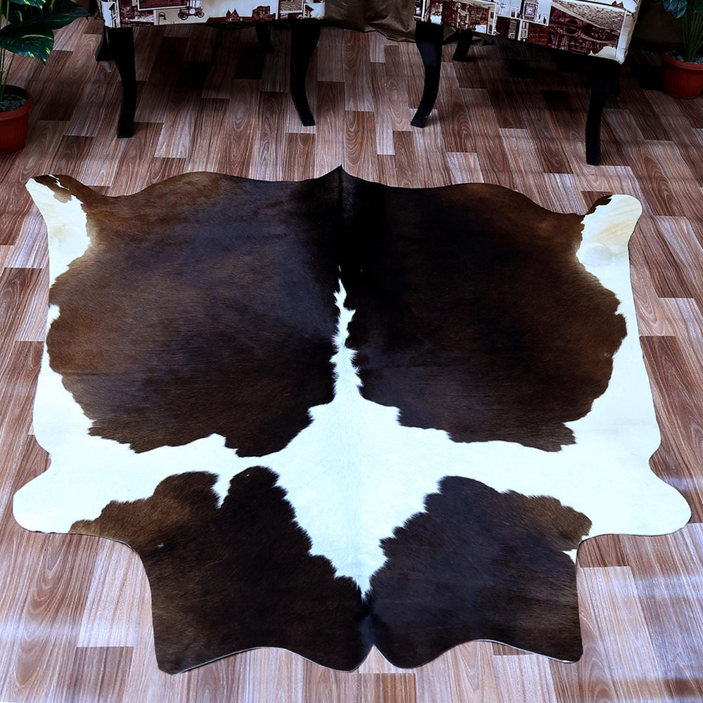 Luxurious Hypoallergenic Cowhide Rug with Non-Slip Suede Back - Elegant Centerpiece for Bedroom or Living Room - Free UK Shipping - Celestial Leather Limited