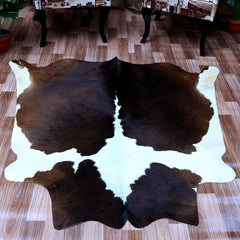 Luxurious Hypoallergenic Cowhide Rug with Non-Slip Suede Back - Elegant Centerpiece for Bedroom or Living Room - Free UK Shipping - Celestial Leather Limited