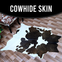Stunning Animal Print Cowhide Rug - Hypoallergenic, Non-Slip Suede Back, Hand-Selected Premium Hide - Free UK Shipping - Celestial Leather Limited