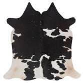 Luxurious Brown and White Cowhide Rug for Elegant Home Décor - Hypoallergenic, Non-Slip, Non-Shedding - Free Shipping in the UK - Top