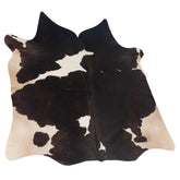 Luxury Brown & White Cowhide Rug | Hypoallergenic - Non-Slip | Large Area Rug for Bedroom Living Room | Top Quality - Free Shipping