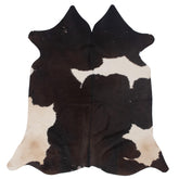 Luxurious Brown & White Cowhide Rug for Bedroom - Living Room - Hypoallergenic, Non-Slip, Non-Shedding, Top Quality, Free UK Shipping!