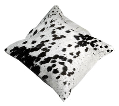 Handmade Genuine Leather Cowhide Cushion Cover Home Decor Accent Exotic Animal Skin Rustic Decorative Pillow