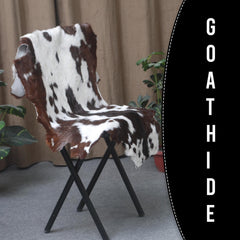 Original Goatskin Hide Brown, Goat Skin Rug, Goatskin Pelt, Home Decor Animal Skin Rug, Bedroom Aesthetic Area Rug, Brown and White Goat Hide Rug, Goat Skin Rug, Animal Skin Rug, Real Hair on Hide, Goal Pelt Rug, Home Decor Rug, Living Room Area Rug, Wall Hanging Rug, Aesthetic Rug, Leather Rug, Decorative Rug, Brown Goatskin Rug, GoatHide Brown White