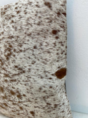 Stylish Black & White Genuine Leather Cowhide Cushion Cover - Eco-Friendly - Durable Home Decor Accent