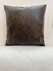 Stylish Black & White Genuine Cowhide Hair-on Leather Cushion Cover with Hidden Zipper - Eco-Friendly Rustic Home Decor - Handcrafted Design