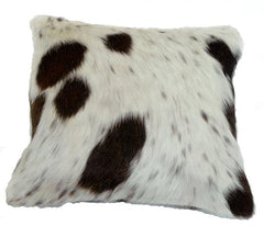 Luxurious Genuine Leather Cowhide Cushion Cover - Stylish Home Décor Accent made from Eco-Friendly Materials with Hidden Zipper