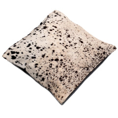 Luxurious Handmade Brown & White Cowhide Cushion Cover | Rustic Charm - Natural Beauty | Unique Animal Patterns | 100% Natural Cowhide