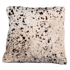 Luxurious Handmade Brown & White Cowhide Cushion Cover | Rustic Charm - Natural Beauty | Unique Animal Patterns | 100% Natural Cowhide