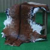 Luxurious Multicolor Goat Skin Rug - Handmade Soft & Hypoallergenic Floor Rug with Unique Color Variations - Eco-Friendly Home Decor