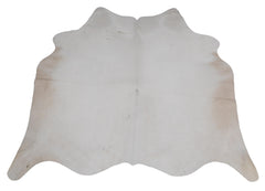 Luxurious Gray & White Natural Cowhide Rug with Spotted Hair | Large Size | Hypoallergenic - Non-Slip | Premium Quality - Free Shipping