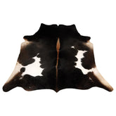 Luxurious Dark Brown & White Cowhide Rug | Large Animal Print Carpet | Hypoallergenic - Non-Shedding | Stunning Lounge Décor