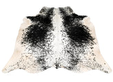 Luxurious Black & White Cowhide Rug: Hypoallergenic, Non-Slip Back, Unique Natural Beauty - Ideal for Bedroom - Living Room Decor