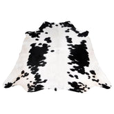 Luxurious Brown & White Cowhide Rug for Bedroom - Living Room - Hypoallergenic, Non-Slip, Non-Shedding, Durable - Versatile Area Rug