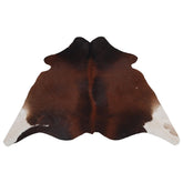Luxurious Natural Cowhide Rug in Dark Brown and White Animal Print, Small Area Rug with Hypoallergenic, Non-Slip Back - Free Shipping