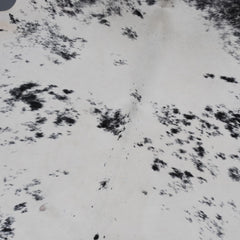 Luxury Black and White Cowhide Rug with Hair Animal Pattern - Medium Size, Handcrafted Hypoallergenic Rug for Rustic Charm and Durability