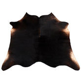Luxury Medium Cowhide Rug | Natural Dark Brown & White Animal Print | Hypoallergenic - Durable with Non-Slip Backing | Handcrafted Unique